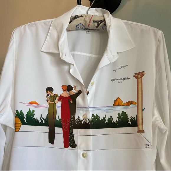 DEFENSE D'AFFICHER
LONG SLEEVE BUTTON DOWN BLOUSE - Picture 2 of 6